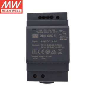 MEANWELL DC to DC DDR-60L/G switching power supply rail type 60W 5/12/15/24V - Picture 1 of 12