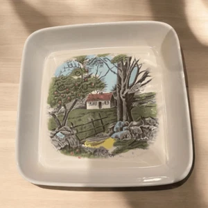 Johnson Brothers "The Friendly Village" 10 Inch by 9 3/4 Inch Square Baker - Picture 1 of 4