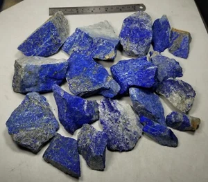 Natural high grade Lapis Lazuli with pyrite rough 1600 Grams - Picture 1 of 21