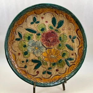 Deruta Italian Pottery by Dipinto A Mano Hand Painted Graffito 12 1/2" Plate - Picture 1 of 7