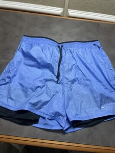 Nike Repel 2-n-1 Running 7" Shorts Men's Sz M Blue Black FB8544 450 - Picture 1 of 5