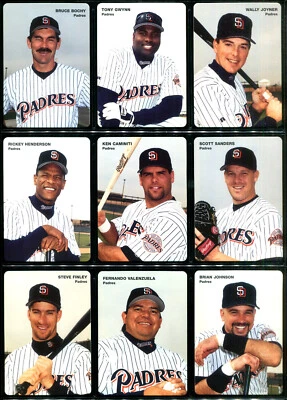 1996 年母亲饼干圣地亚哥·帕德斯团队套装托尼·吉恩·里克·亨德森 — 第 1/4 张图片