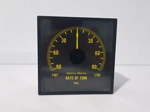 SPERRY MARINE KLPQ 144 RATE OF TURN ANALOG INDICATOR - Picture 1 of 9