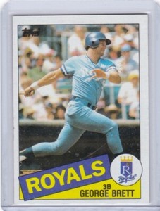 1985 Topps Baseball Card #100 George Brett Kansas City Royals - NrMt