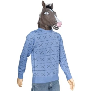 Horse Man Sweater and Jack Mask Halloween Costume Cosplay Set - Picture 1 of 12
