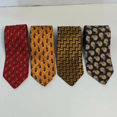 Men's Neck Ties 100% SILK Lot Of 4 Exclusively Made For NORDSTROM Foto 1 de 4