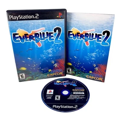 Everblue 2 (Sony PlayStation 2 2003) PS2 Capcom Scuba Diving Tested COMPLETE CIB - Image 1 of 4