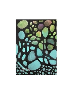 "Pintura abstracta verde/azul original Aceo de Kenna 2,5' X 3,5""" - Imagen 1 de 4