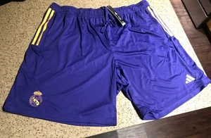 Real Madrid Adidas 23/24 Training Soccer Football Shorts NWT 3XL Zipped Pockets - Picture 1 of 8