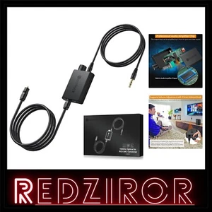 Compact Optical to 3.5mm DAC Converter with Built-in Amplifier for Home Audio - Picture 1 of 15