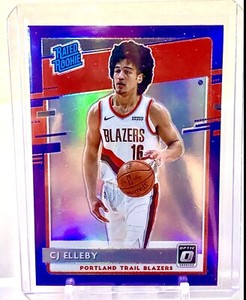 2020-21 Donruss Optic CJ Elleby Purple Prizm Rated Rookie RC #195 