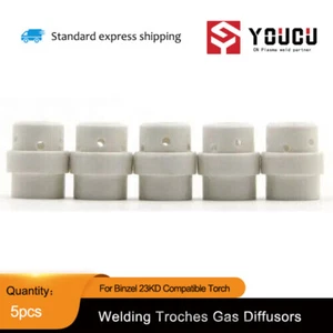YOUCU 5 piezas para difusor de gas BINZEL 23KD 240D MiG antorcha refrigerada por agua - Imagen 1 de 3