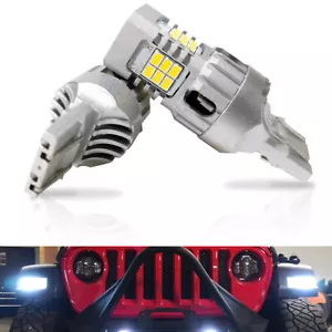 No Hyper Flash Switchback LED for Jeep JL Wrangler 2018+ Sport Front Turn Lights - Picture 1 of 12