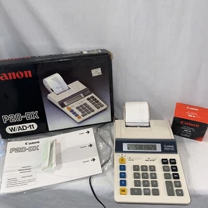 Canon Calculator P20-DX Slimline Adding Machine Printing Calculator Tested - Picture 1 of 4