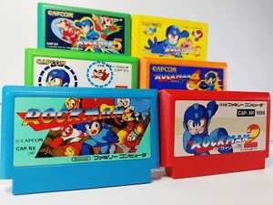 Nintendo Famicom Rockman 1 2 3 4 5 6 Set Megaman FC NES - Imagen 1 de 21