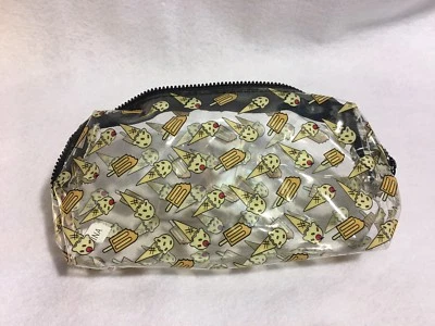 Ipsy Maquillaje Glamour Bolsa Diseño Helados Plástico Transparente Mayo 2017 Viaje Almacenamiento Nuevo Foto 1 de 4