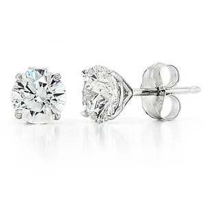 1,52 Karat Rund Diamant Nieten Solitär Ohrringe Labor gewachsen - Bild 1 von 1