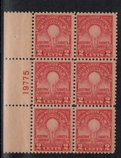 ALLY'S STAMPS US Plate Block Scott #654 2c Thomas Edison MNH F/VF [6] HV-19775