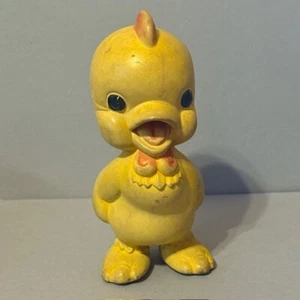Antico giocattolo per bambini vintage gomma cigolante anatra rempel imprese anni 50 chic - Foto 1 di 3