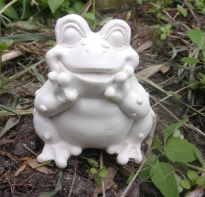 Molde de látex para rana pequeña molde de yeso y cemento 2"W x 2,25"H Foto 1 de 4