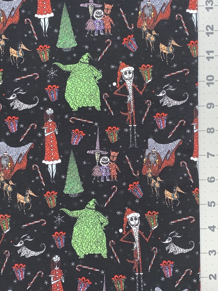 Nightmare Before Christmas Custom Fabric Fat Quarter 18x28” Cotton Spandex - Image 1 of 1