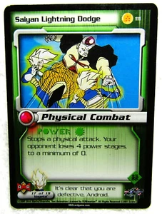2001 Score Unlimited Dragon Ball Z DBZ CCG Saiyan Lightning Dodge #111 Vegeta - Bild 1 von 3