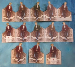 James Dean Greeting Cards 5 Panels Fold Out Colored Jackets Vintage Lot of 5 - Picture 1 of 7