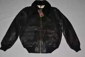 AUTÉNTICA CHAQUETA MILITAR OFICIAL G-1 TOP GUN NEGRA TODAS LAS TALLAS NUEVA - Imagen 1 de 6