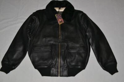 正品 TOP GUN 官方军事 G-1 夹克黑色所有尺寸全新 — 第 1/4 张图片