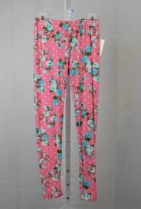 Bobbie Brooks Girls Floral Printed Elastic Waist Leggings 7-8 Medium #4639 - Picture 1 of 9