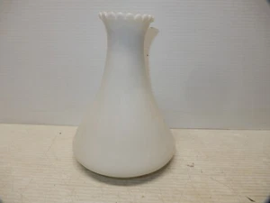 ANTIQUE MILK GLASS ANGLE LAMP SHADE - Picture 1 of 4