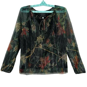 Neu mit Etikett Johnny Was Damenbluse Evelina Blumenmuster Metallic Größe XS mehrfarbig gefüttert - Bild 1 von 16