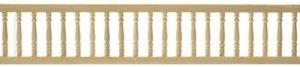 Dolls House Rails Widows Walk Viewing Platform Railings Pack of 3 Wooden 1:12 - Picture 1 of 8