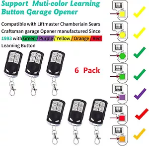Universal Garage Door Remote for Liftmaster Craftsman Chamberlain Opener Control - Picture 1 of 17