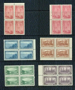 CANADÁ 1938 - BLOQUES DE EDICIÓN PICTÓRICA DE 4 - EN MUY BUEN ESTADO** - Imagen 1 de 1