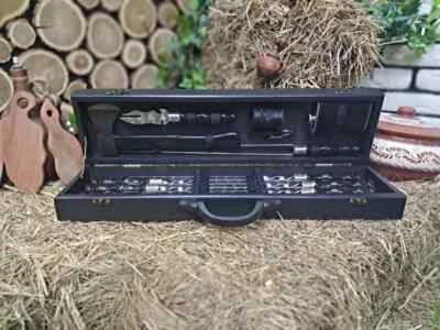 BBQ grill set skewers set Grill tools Mangal set Stainless steel skewers (L-204) - Image 1 of 4