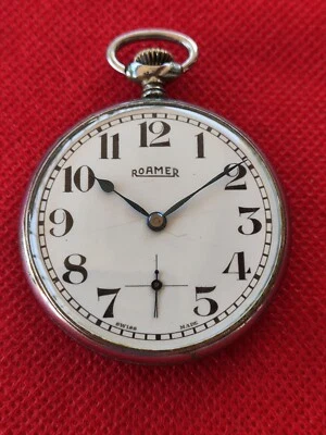 Vintage ROAMER Mechanical 43mm Mens Pocket Watch _588 - Image 1 of 4