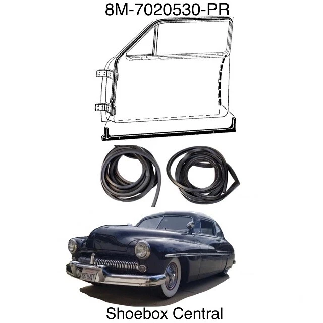 Mercury 1949 1950 1951 cupé sellos de goma para puertas impermeabilizantes Foto 1 de 1