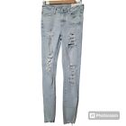 American Eagle Jeans New Jegging Women 6 Blue High Rise Skinny Distress Stretch