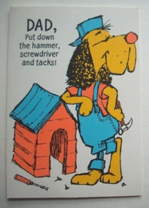 Unused Relax today Dog builder Father's Day greeting card *A28 - Picture 1 of 3
