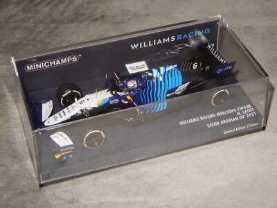 Minichamps F1 1:43 N Latifi Williams Racing Mercedes FW43B Saudi Arabian GP 2021 - Image 1 of 4