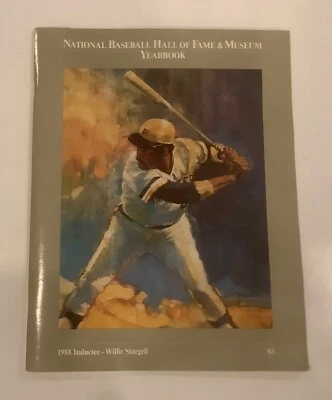 1988 Hall of Fame MLB Baseball Annual Yearbook - Willie Stargel - Excellent - Image 1 of 4
