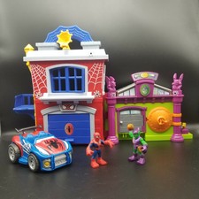 Playskool Heroes Marvel Adventures Spider-Man Green Goblin Headquarters & Extras