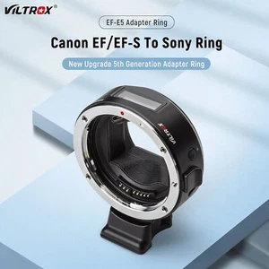 Viltrox EF-E5 Auto Focus Lens Adapter for Canon EF Lens to Sony E-mount Cameras - Picture 1 of 7