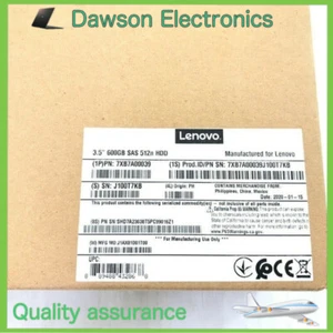 Lenovo 00YK028 7XB7A00039 600GB 3.5" 15K SAS 12G Server HDD Hard Drive NEW - Picture 1 of 4