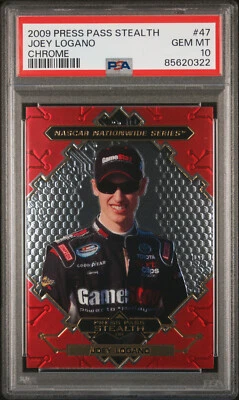2009 Joey Logano RC PSA 10 Rookie NASCAR Chrome Racing - Image 1 of 2