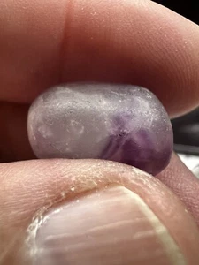 Uralter großer Amethyst Perlen Chip? 19,3 x 14,2 mm Sammlerstück Erbstück - Bild 1 von 10