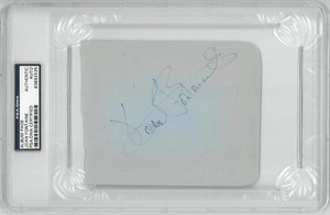 Joan Fontaine Signed Authentic Auto 4.5x5 Album Page Slabbed PSA/DNA #83892535 - Picture 1 of 1