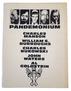 Jack Stevenson's Pandemonium 1st Ltd Ed 1986 Manson Burroughs Bukowski Waters - Bild 1 von 15