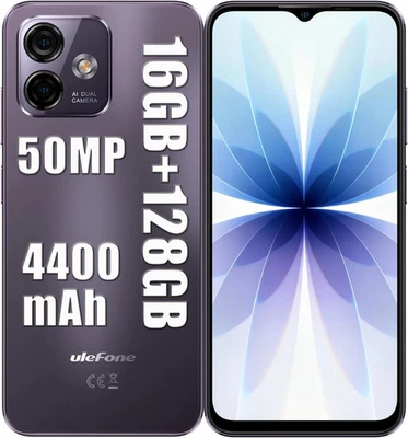 Smartphone 16 + 128/256GB (TF), 6.52" HD 50+2+8MP 4G Dual SIM Telefono Cellulare - Immagine 1 di 4